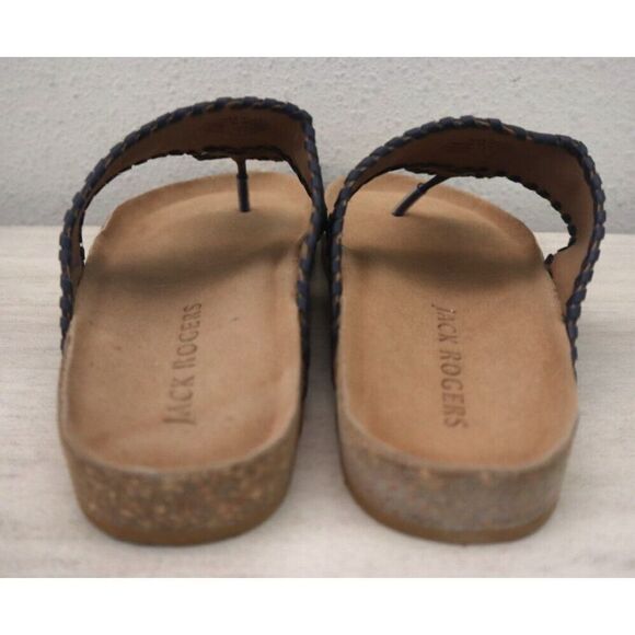 Jack Rogers 111232SA05 Girls Sz 4 Navy Blue Jacks Playground Sandals - Picture 2 of 14